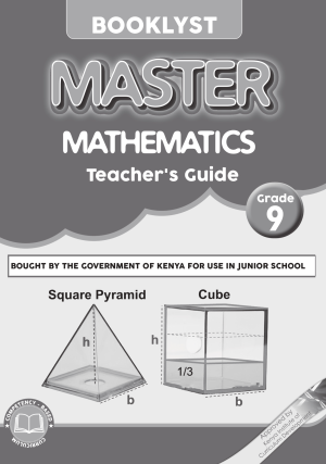 Master Mathematics Teacher's Guide Grade - 9